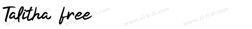 Talitha free字体转换